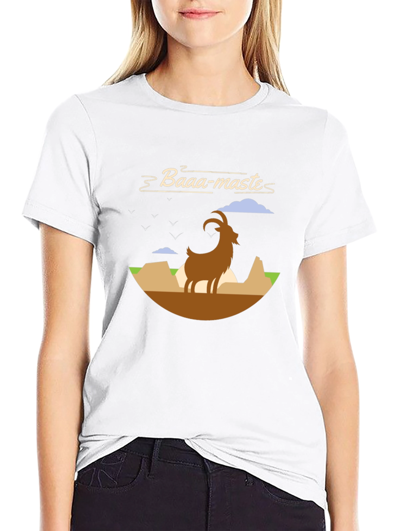 Baaa-maste Goat Graphic T-Shirt