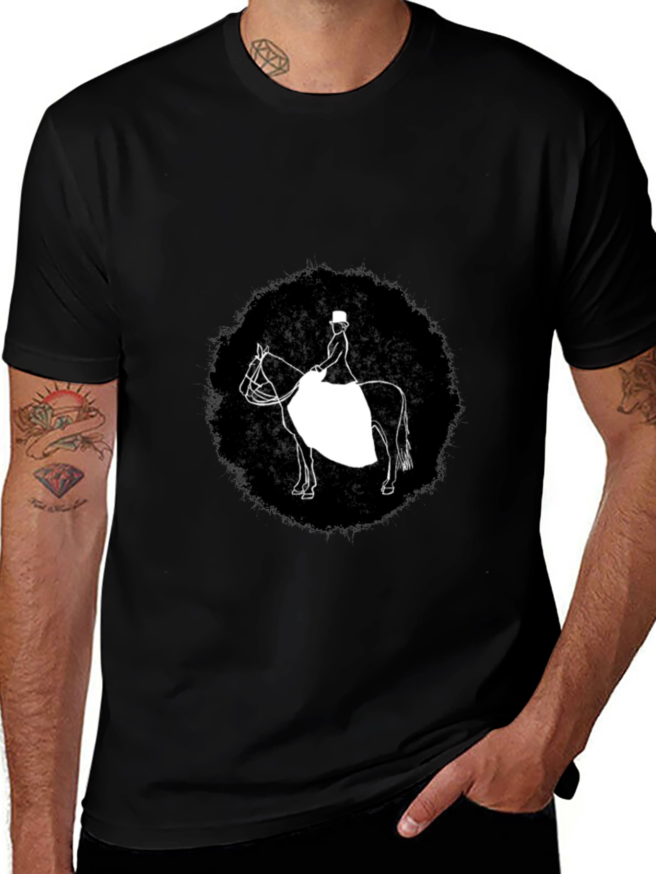 Equestrian Black T-Shirt