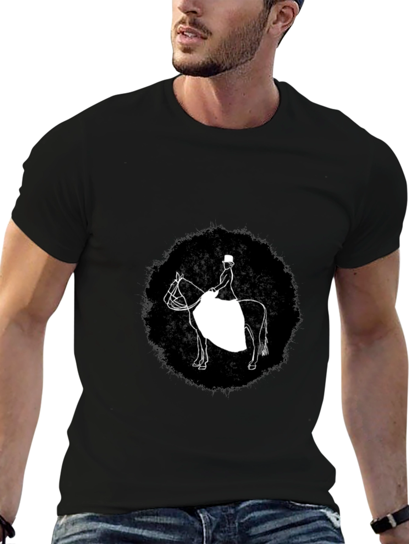 Equestrian Black T-Shirt