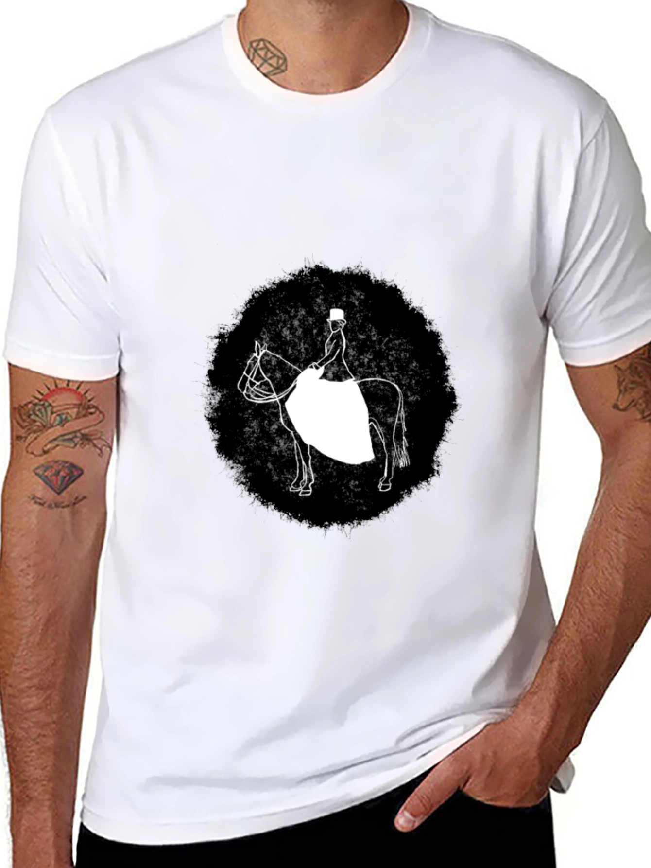 Equestrian Black T-Shirt
