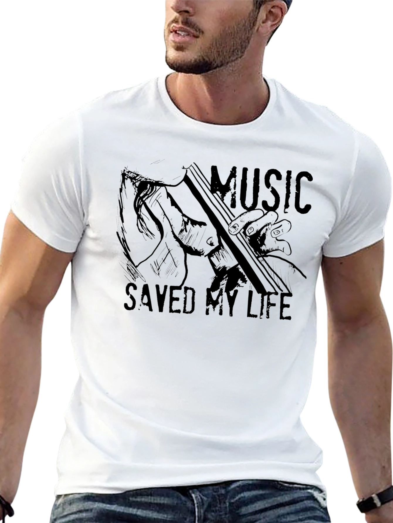 Music Saved My Life Graphic T-Shirt