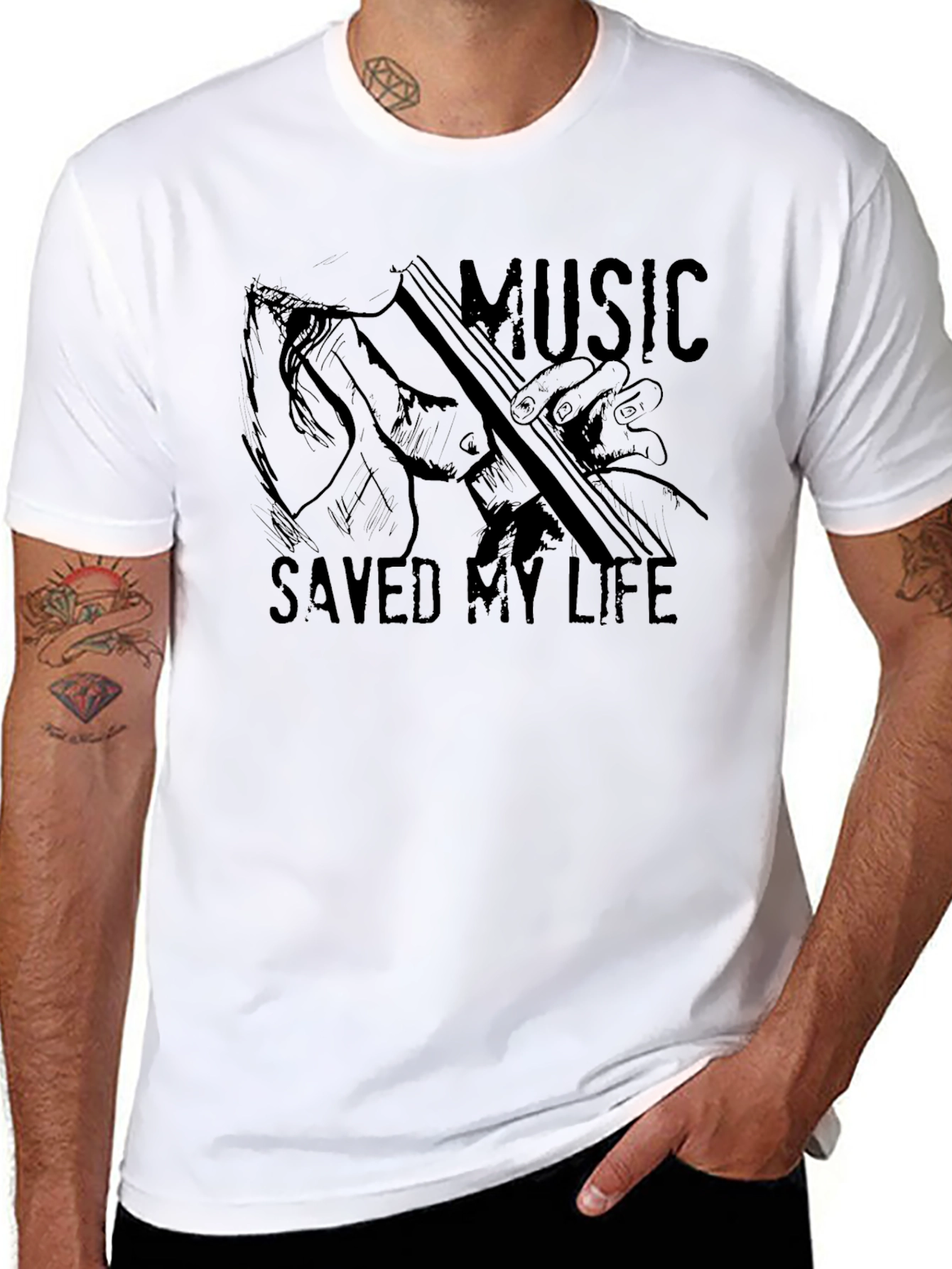 Music Saved My Life Graphic T-Shirt