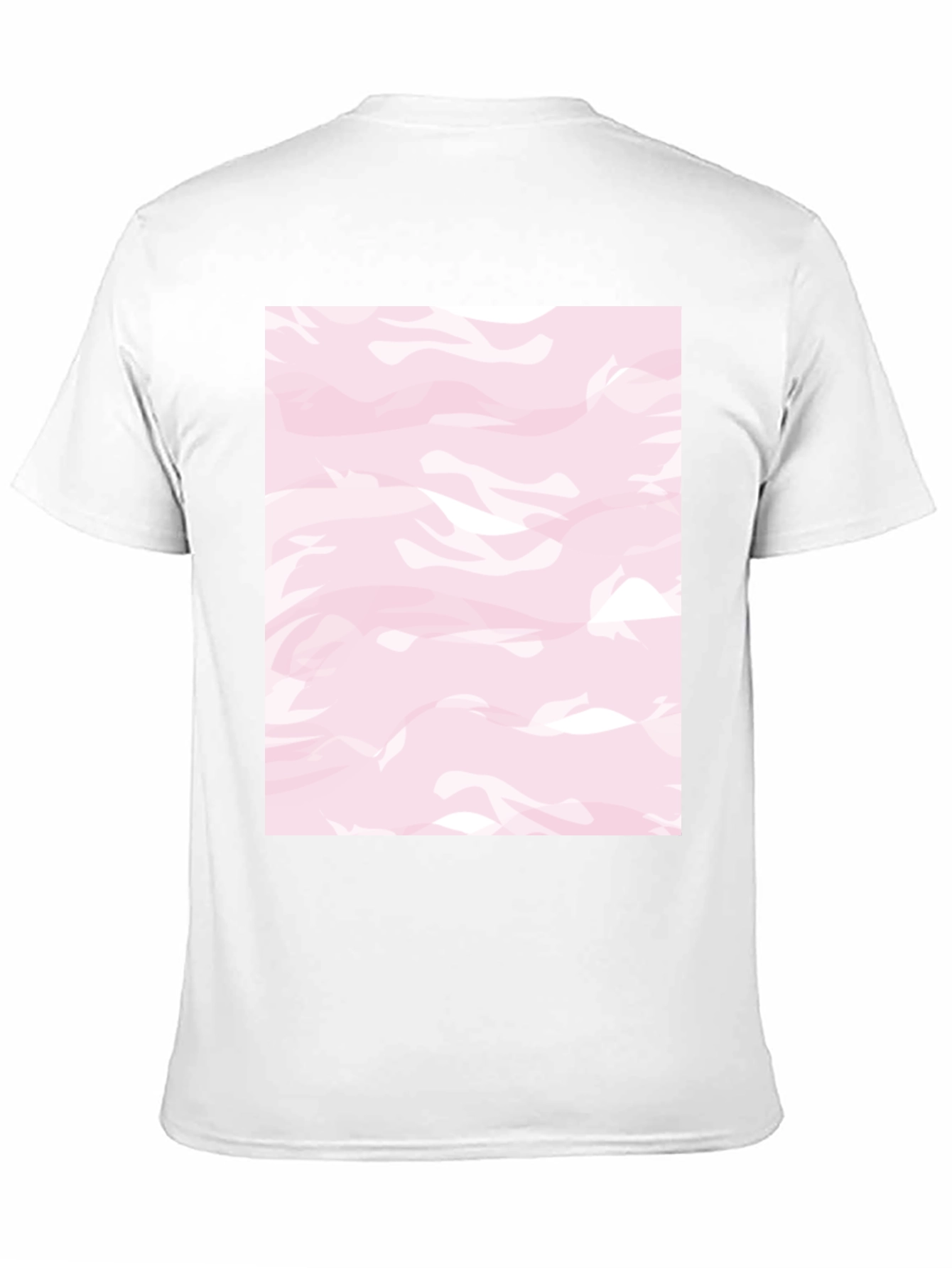 Pink Camo Print Black T-Shirt