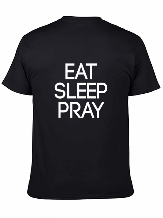 Eat Sleep Pray Graphic Tee - Trendy Comfort
