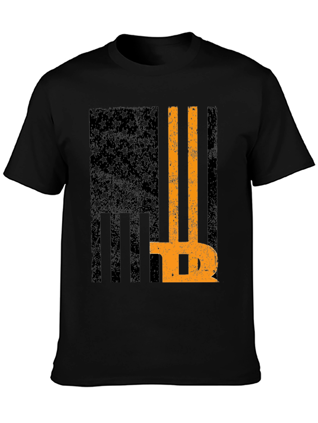 Bitcoin American Flag Graphic T-Shirt