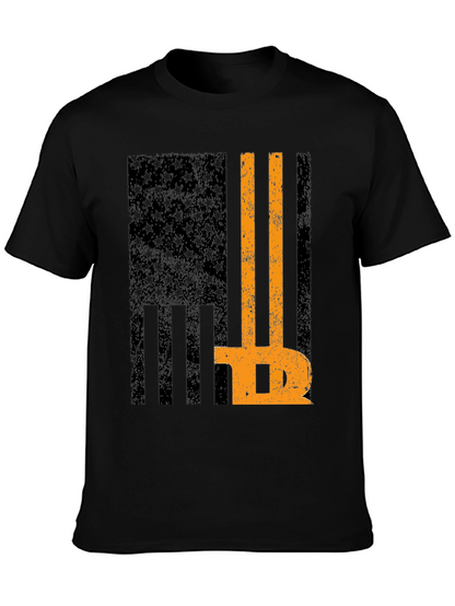 Bitcoin American Flag Graphic T-Shirt