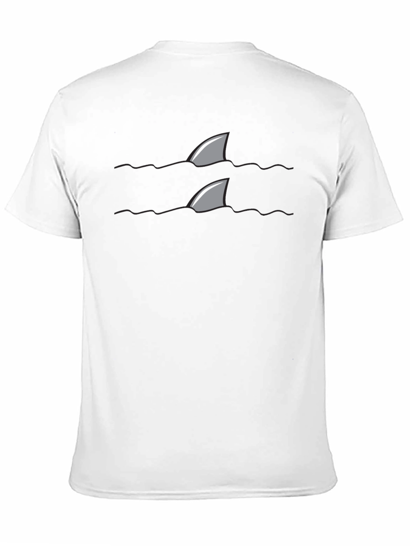 Shark Fin Tee - Danger Below Novelty T-Shirt