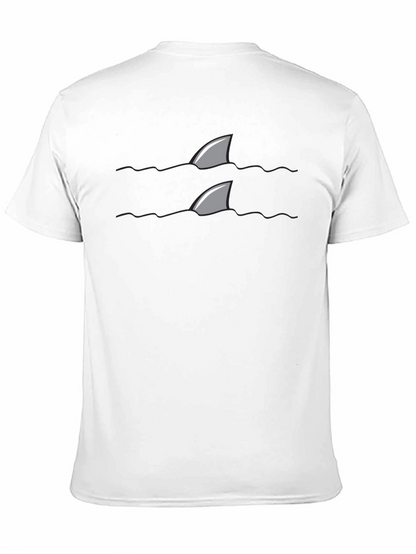 Shark Fin Tee - Danger Below Novelty T-Shirt