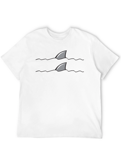Shark Fin Tee - Danger Below Novelty T-Shirt