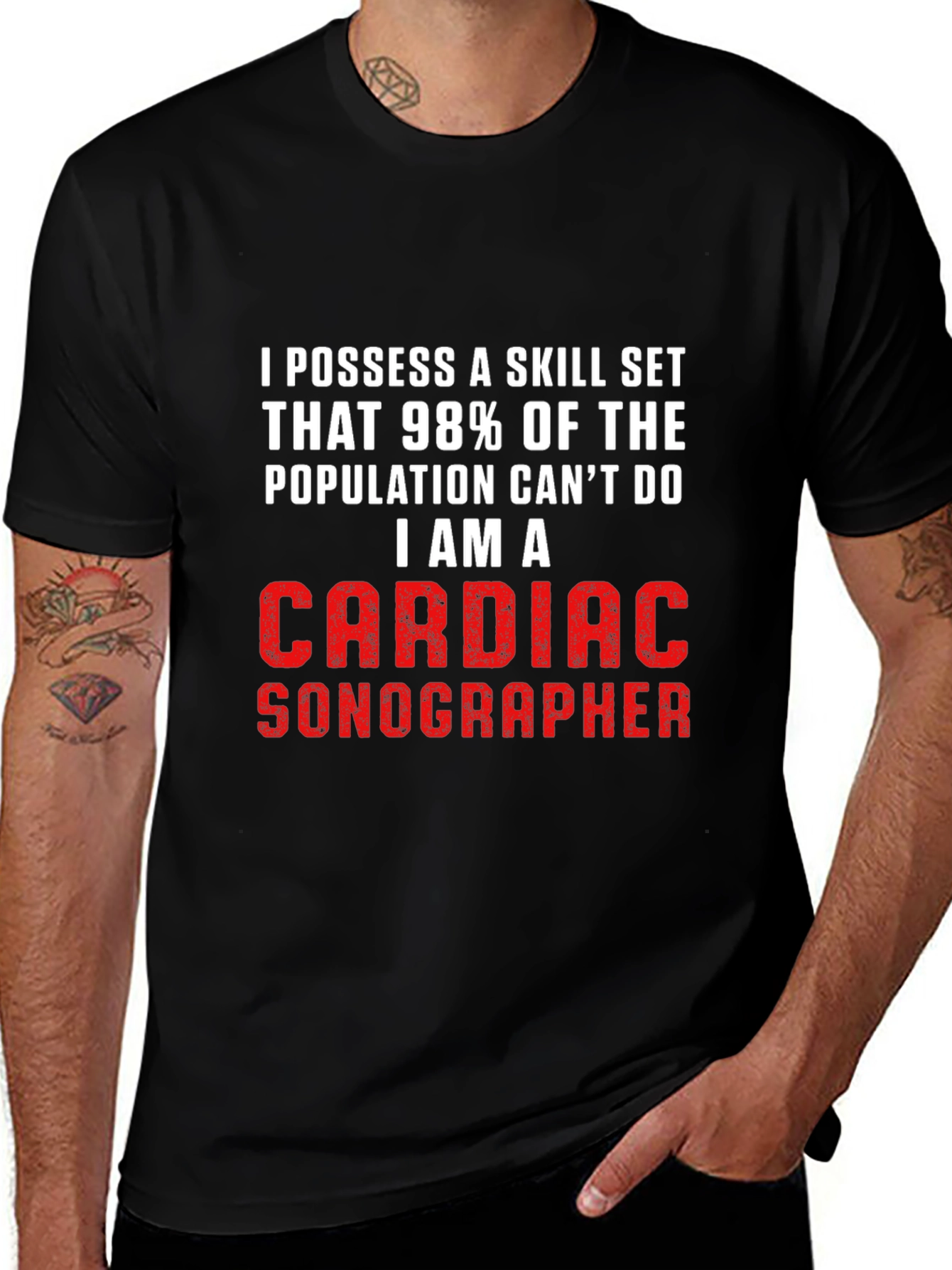 Cardiac Sonographer T-Shirt - Skill Set Pride!