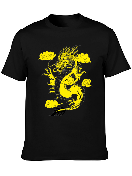 Dragon Cloud Graphic T-Shirt - Mens Black Tee