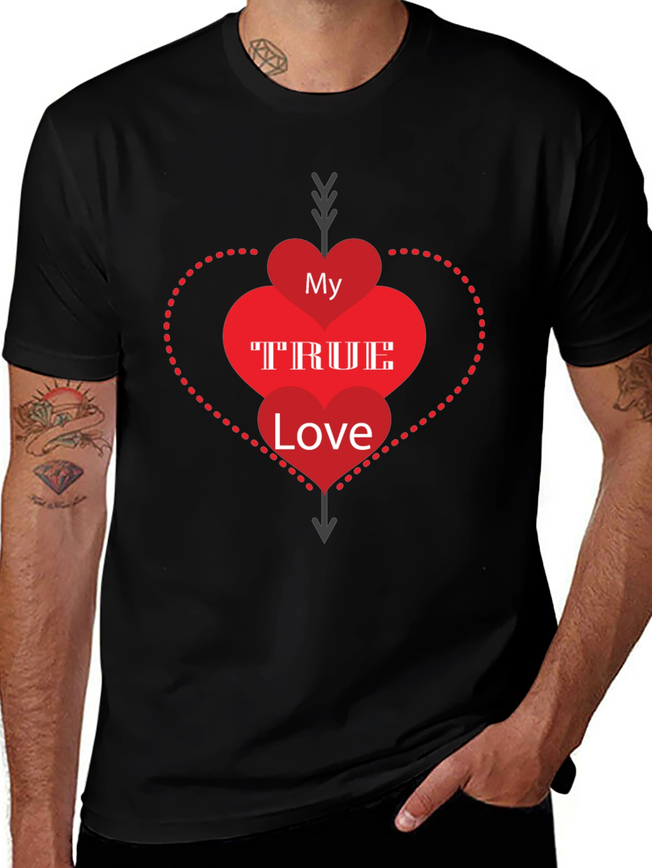 My True Love Graphic Tee - Black