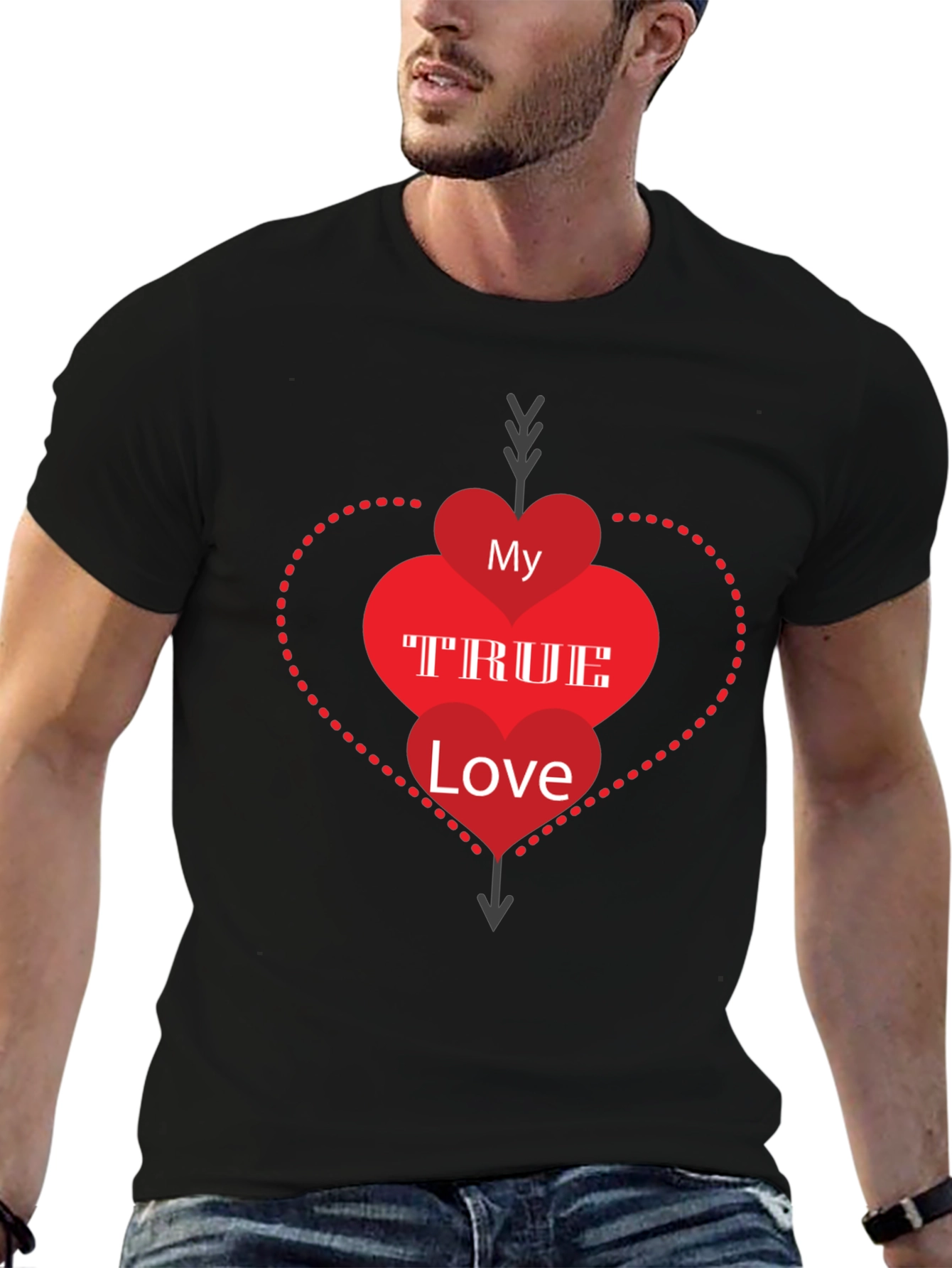 My True Love Graphic Tee - Black