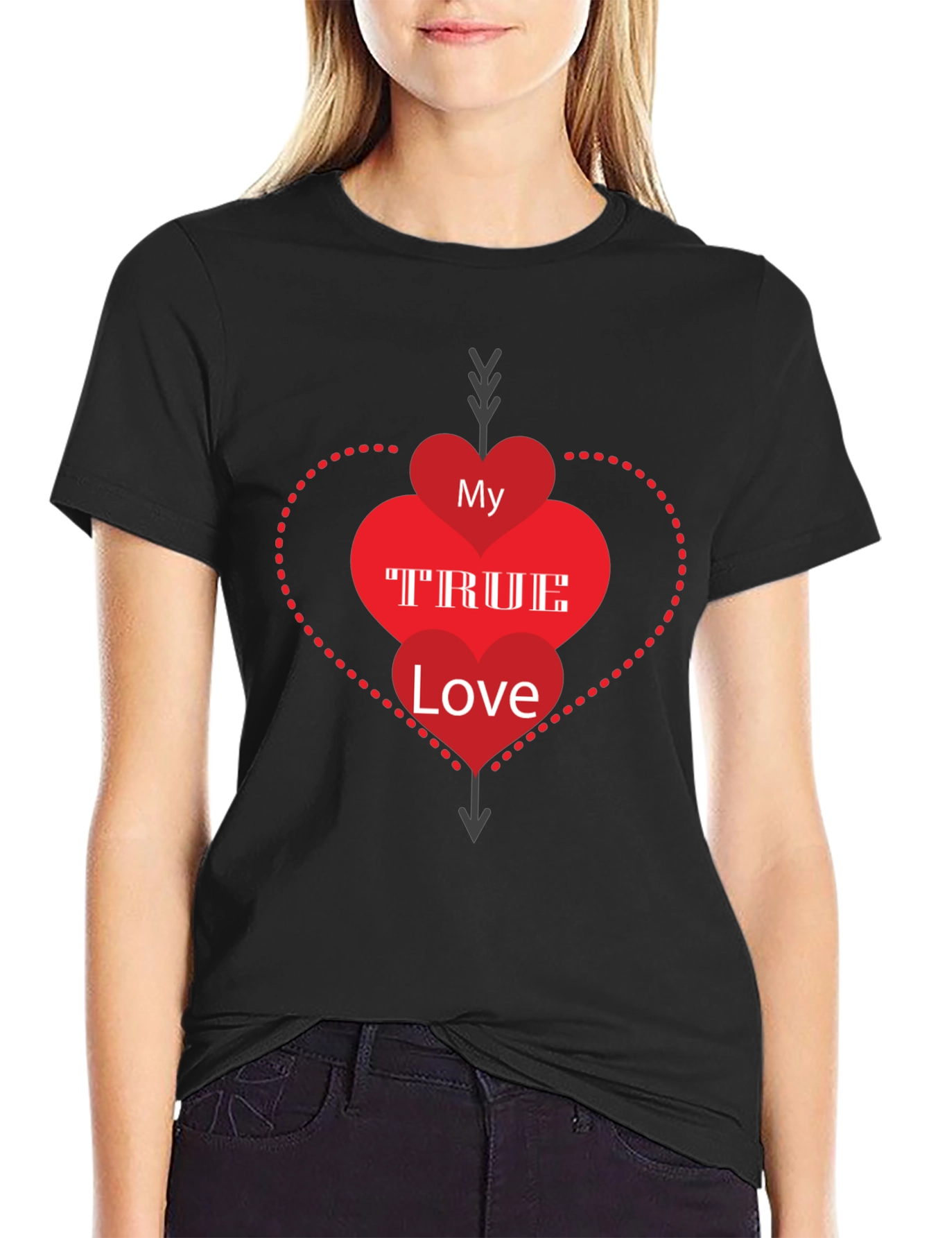 My True Love Graphic Tee - Black