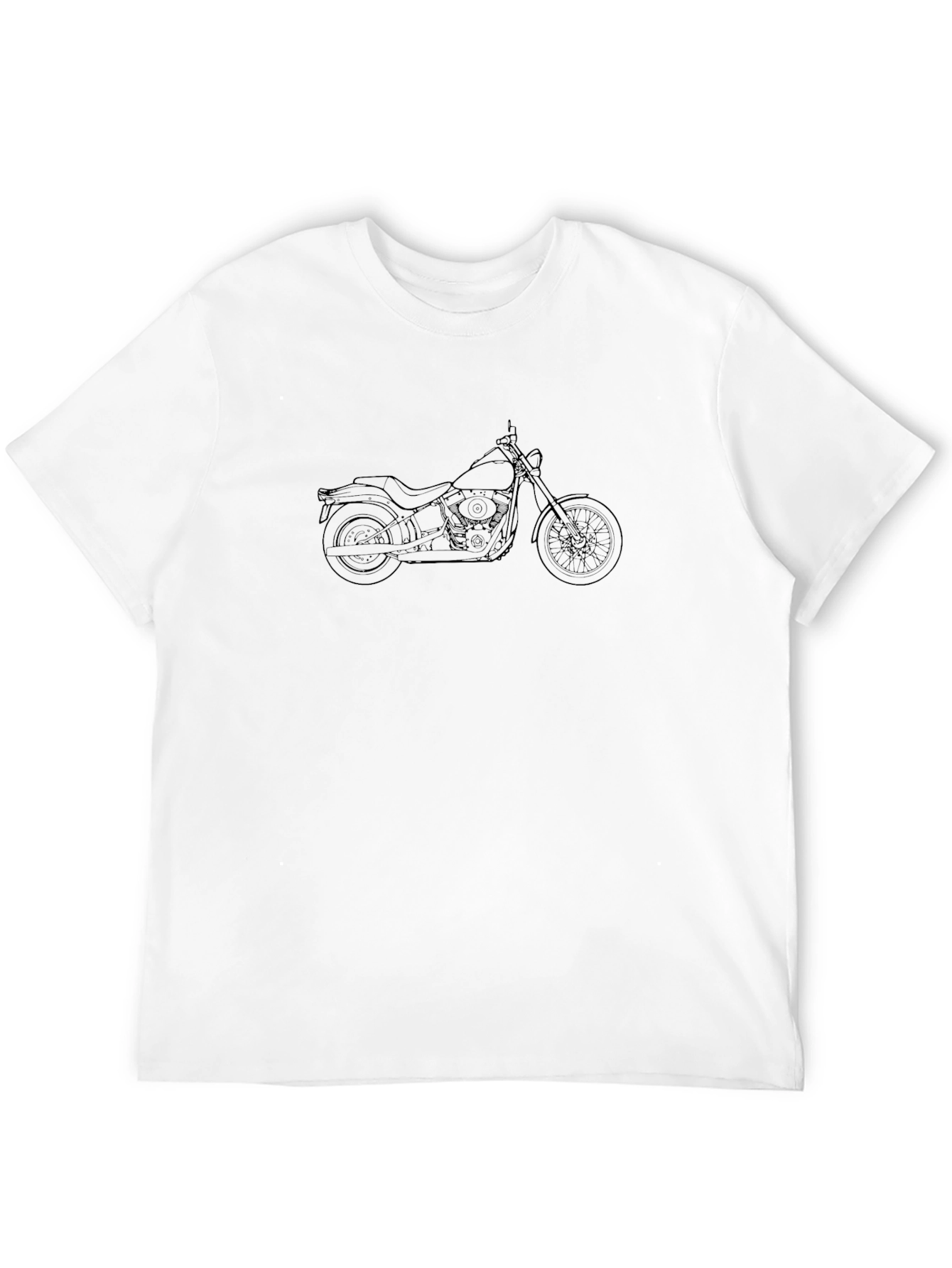 Motorcycle Graphic T-Shirt - Black