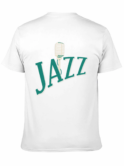 Jazz Music T-Shirt Microphone Graphic