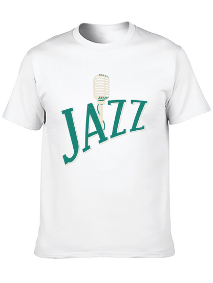 Jazz Music T-Shirt Microphone Graphic