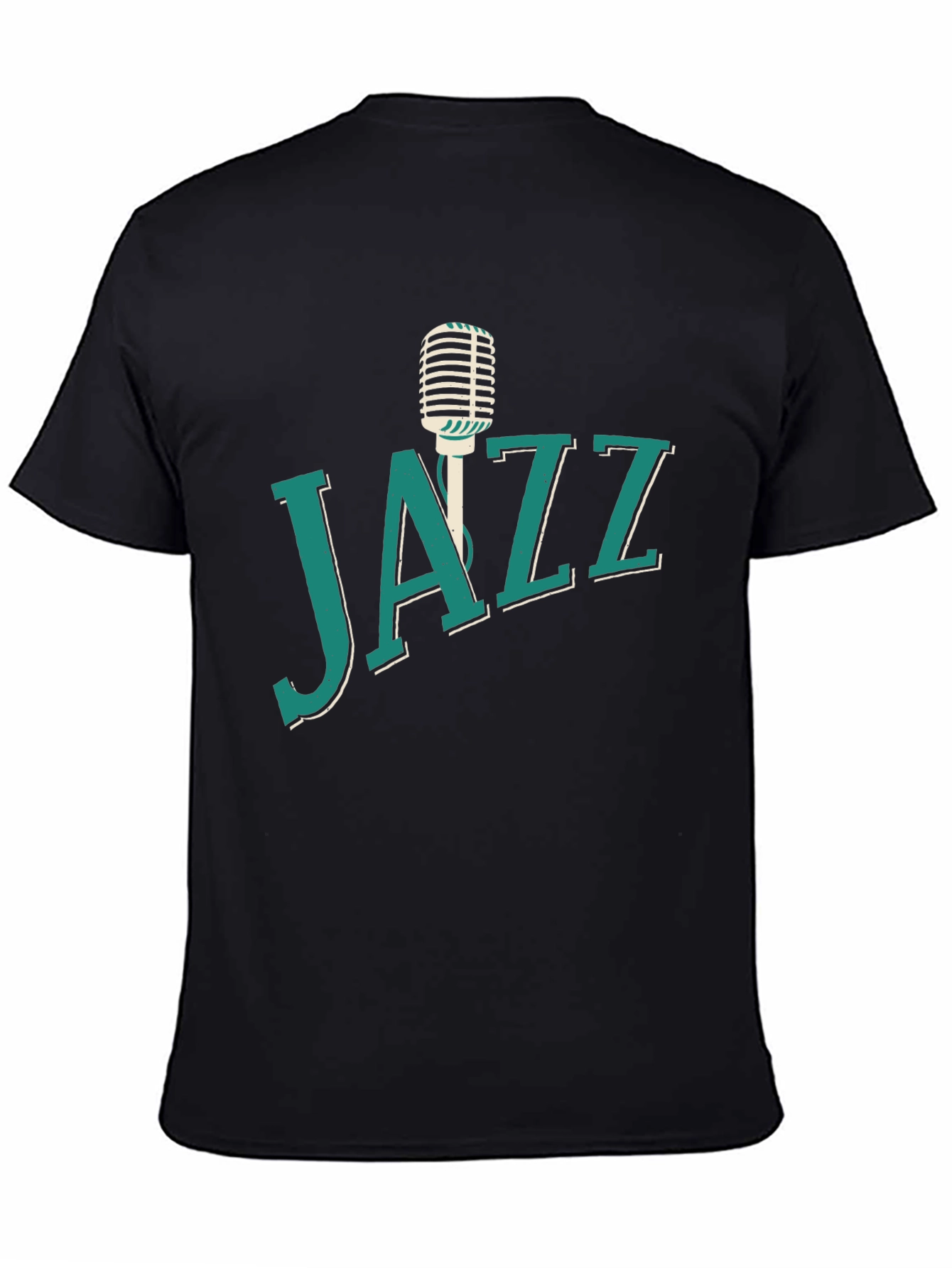 Jazz Music T-Shirt Microphone Graphic