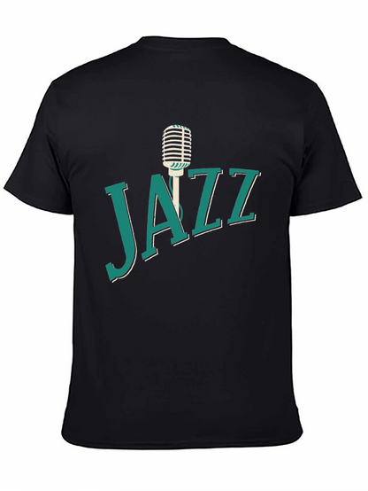 Jazz Music T-Shirt Microphone Graphic