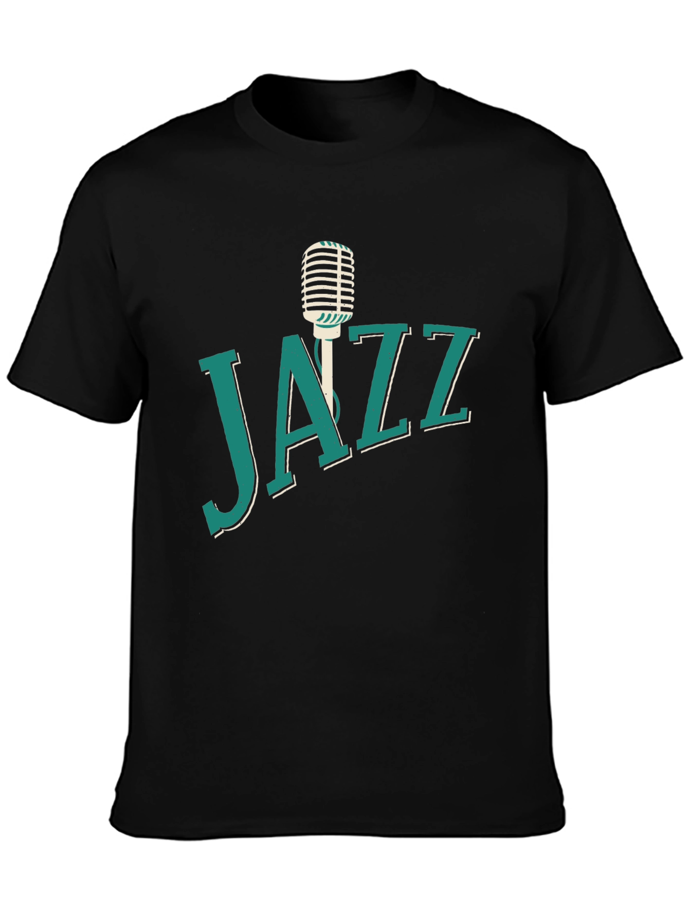 Jazz Music T-Shirt Microphone Graphic