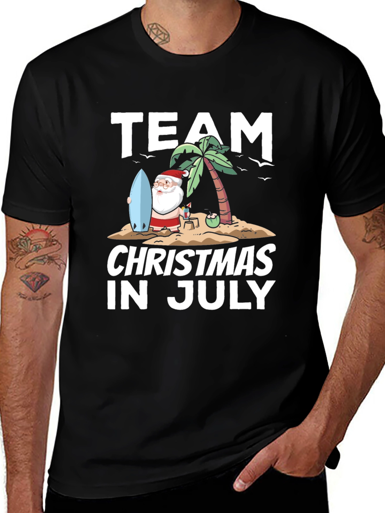 Christmas in July T-Shirt: Santa Vacation Tee