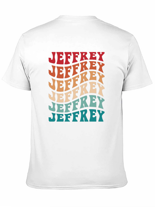 Retro Jeffrey Colorful Graphic T-Shirt