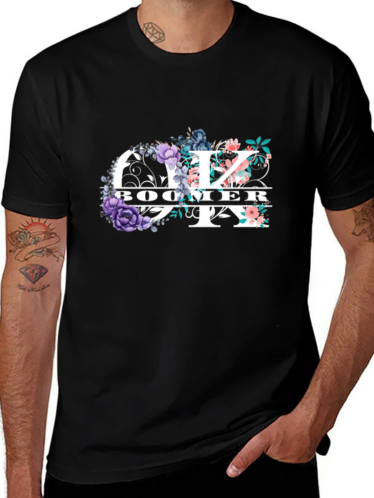 Floral Boomer T-Shirt - Stylish & Unique
