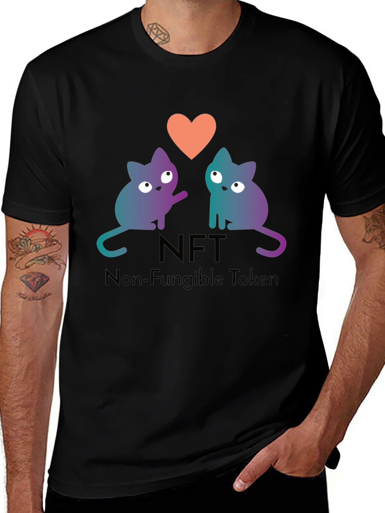 NFT Cat Lover T-Shirt - Non-Fungible Token Tee