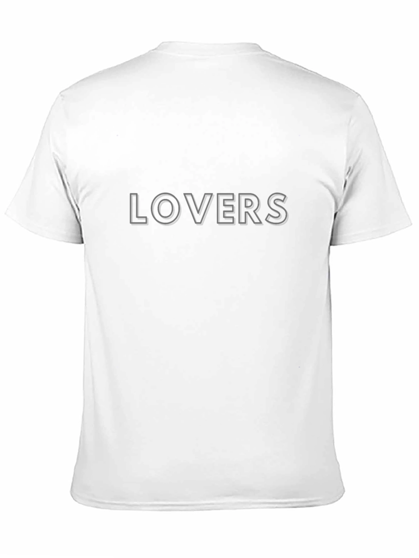 Lovers Graphic Print Black T-Shirt