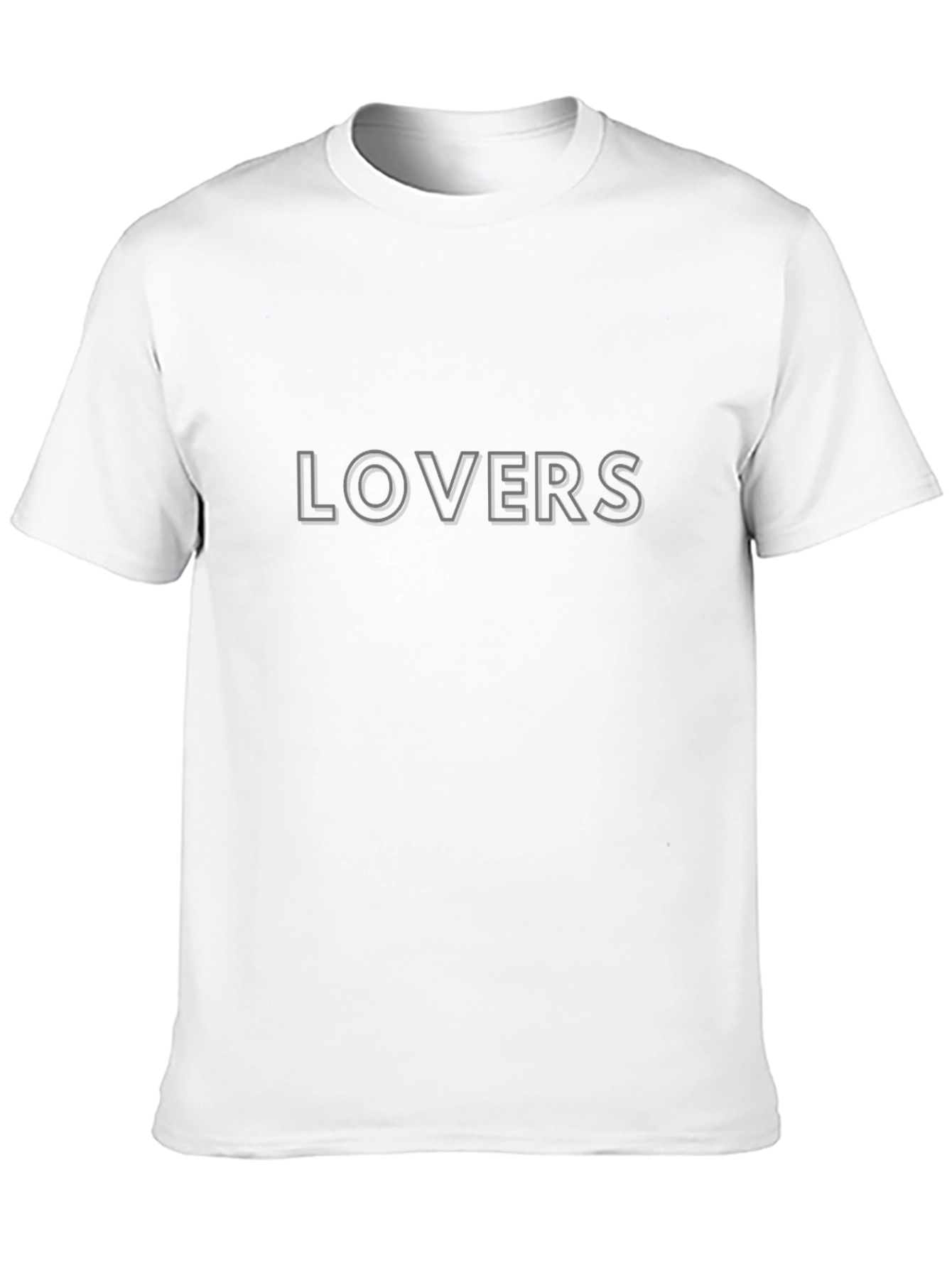 Lovers Graphic Print Black T-Shirt