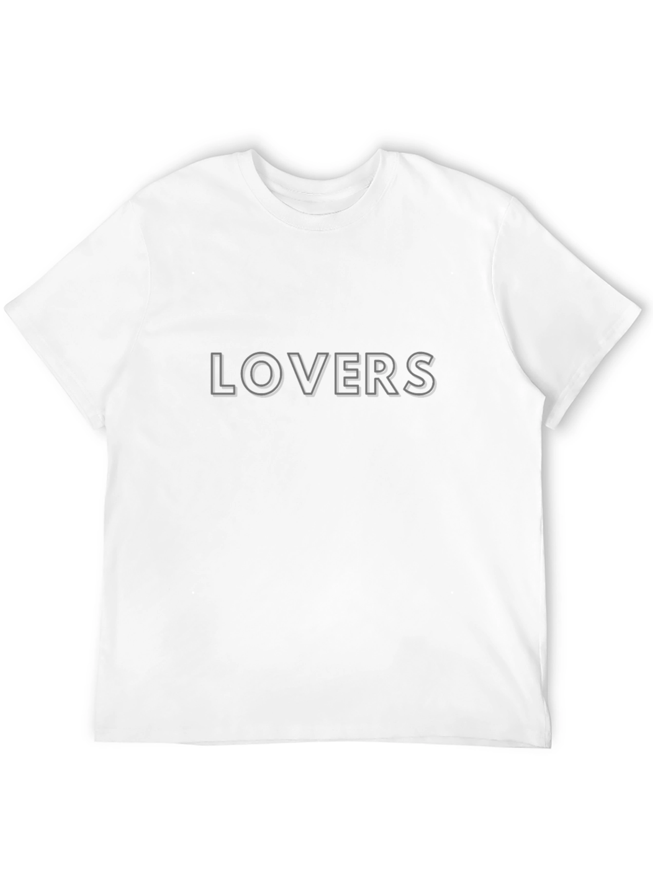 Lovers Graphic Print Black T-Shirt