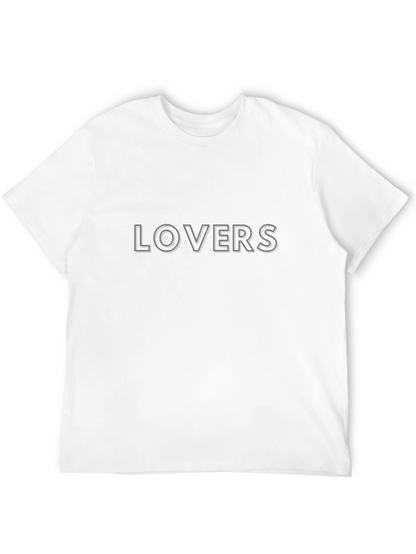 Lovers Graphic Print Black T-Shirt