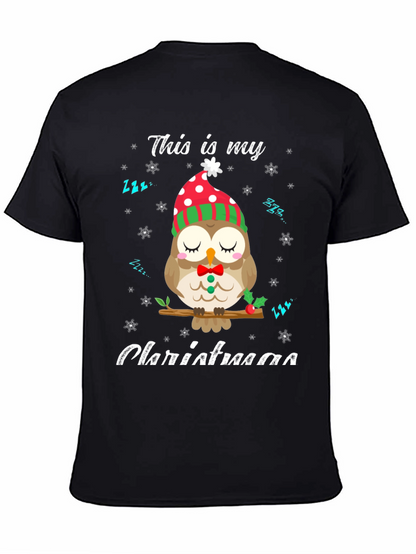 Cute Owl Christmas T-Shirt: Cozy Holiday Style