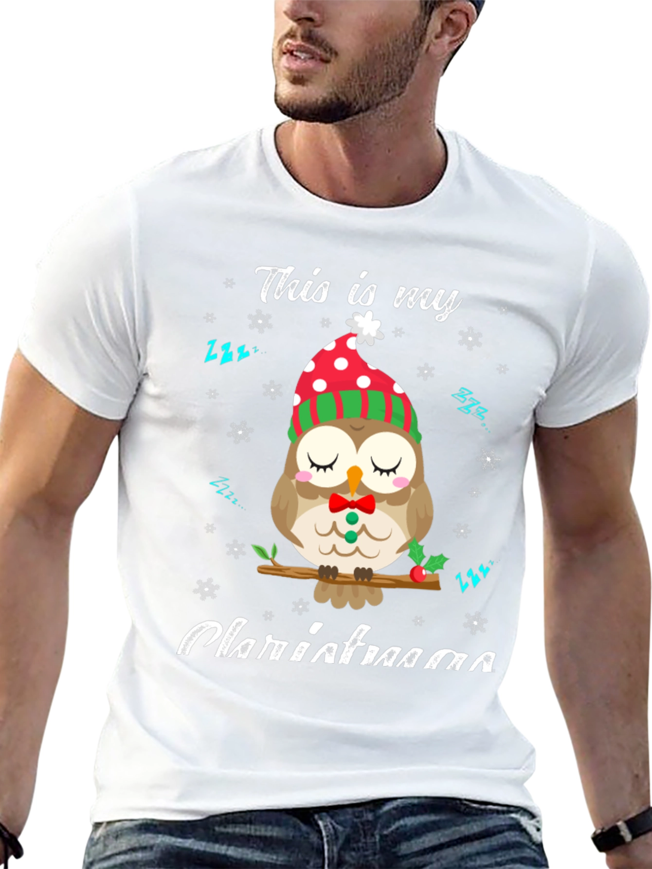 Cute Owl Christmas T-Shirt: Cozy Holiday Style