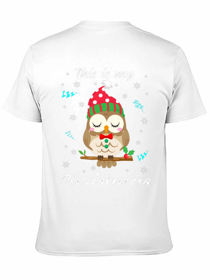 Cute Owl Christmas T-Shirt: Cozy Holiday Style