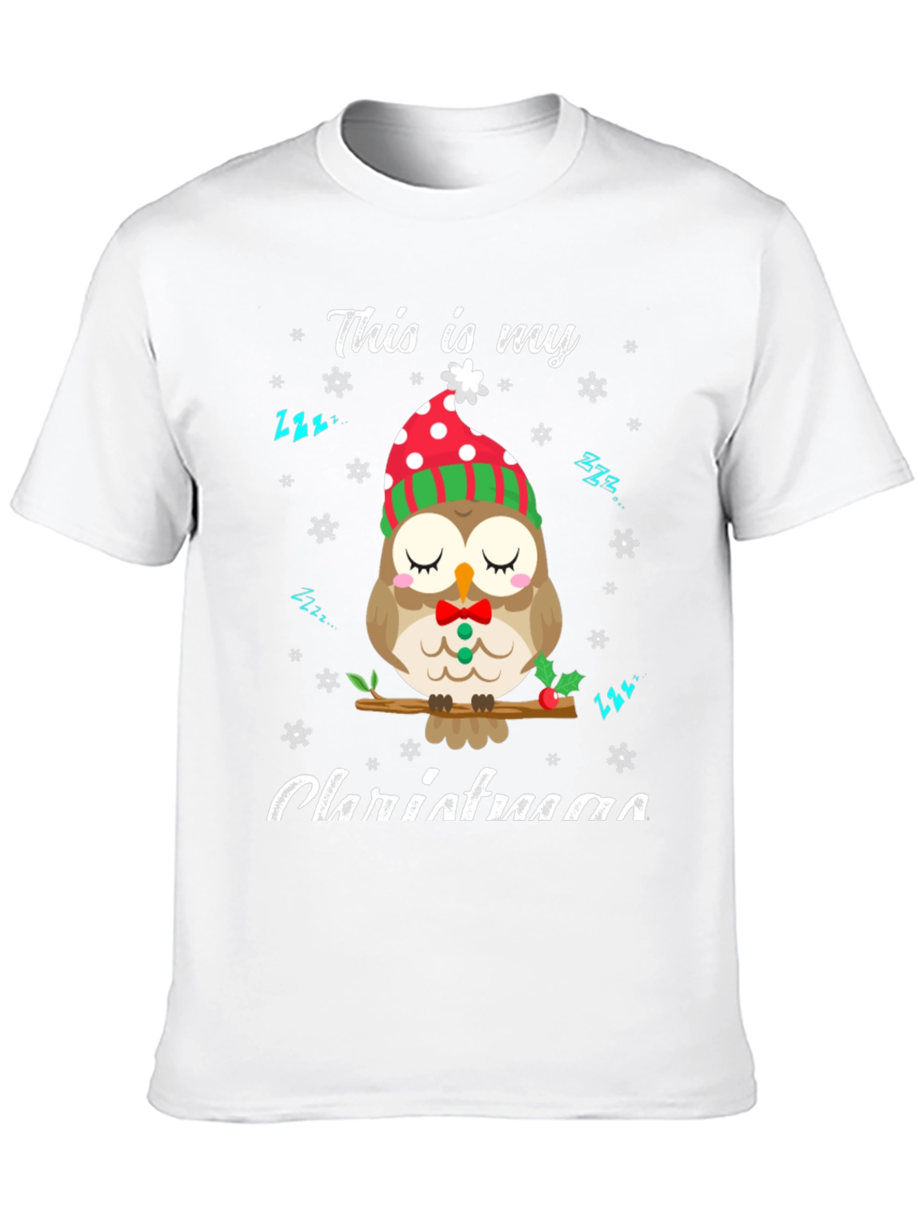 Cute Owl Christmas T-Shirt: Cozy Holiday Style