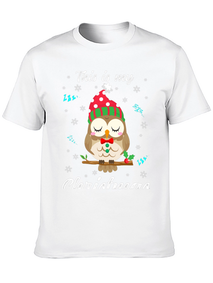 Cute Owl Christmas T-Shirt: Cozy Holiday Style