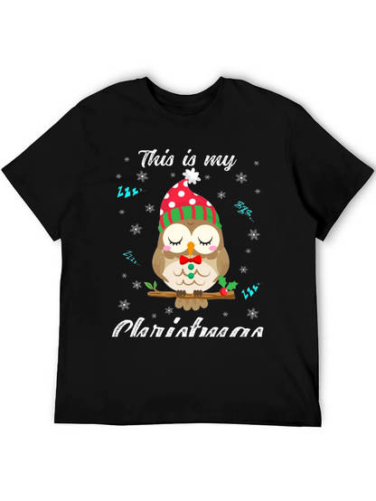 Cute Owl Christmas T-Shirt: Cozy Holiday Style