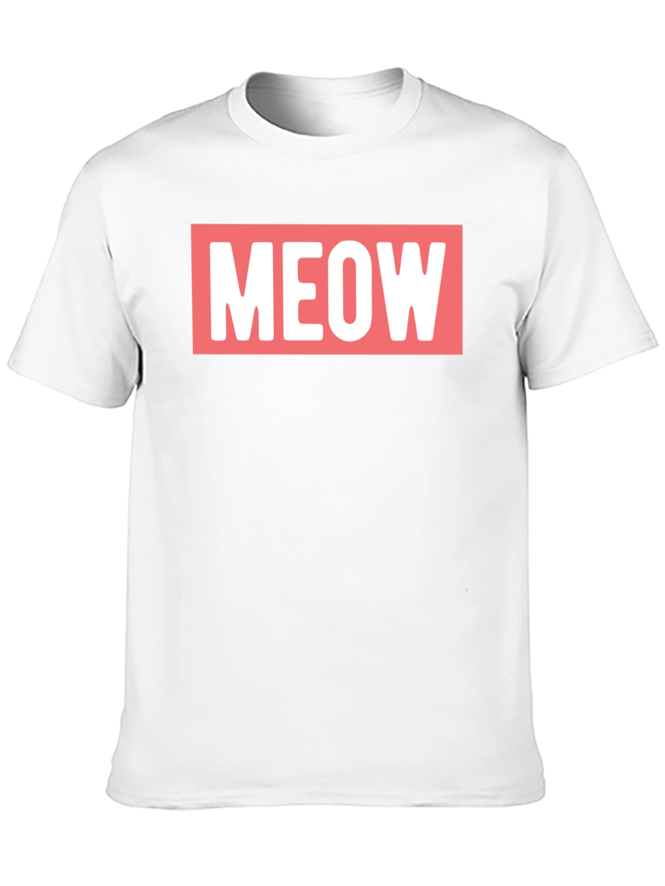 Meow Graphic Tee - Black Cotton T-Shirt