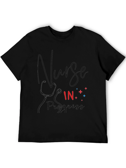Nurse in Progress Black T-Shirt