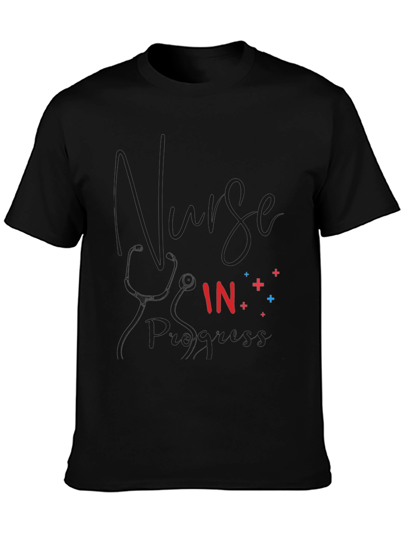 Nurse in Progress Black T-Shirt