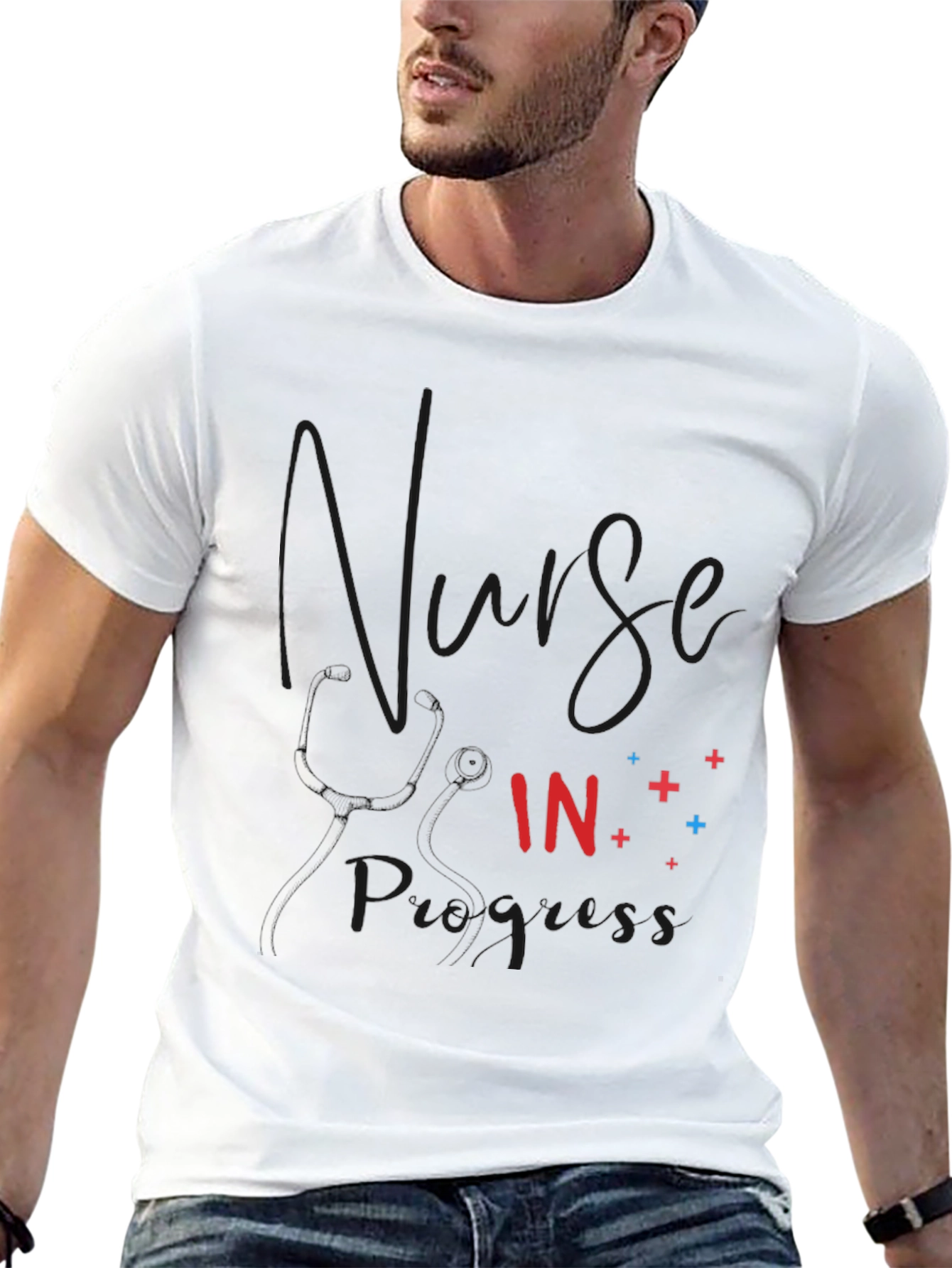 Nurse in Progress Black T-Shirt