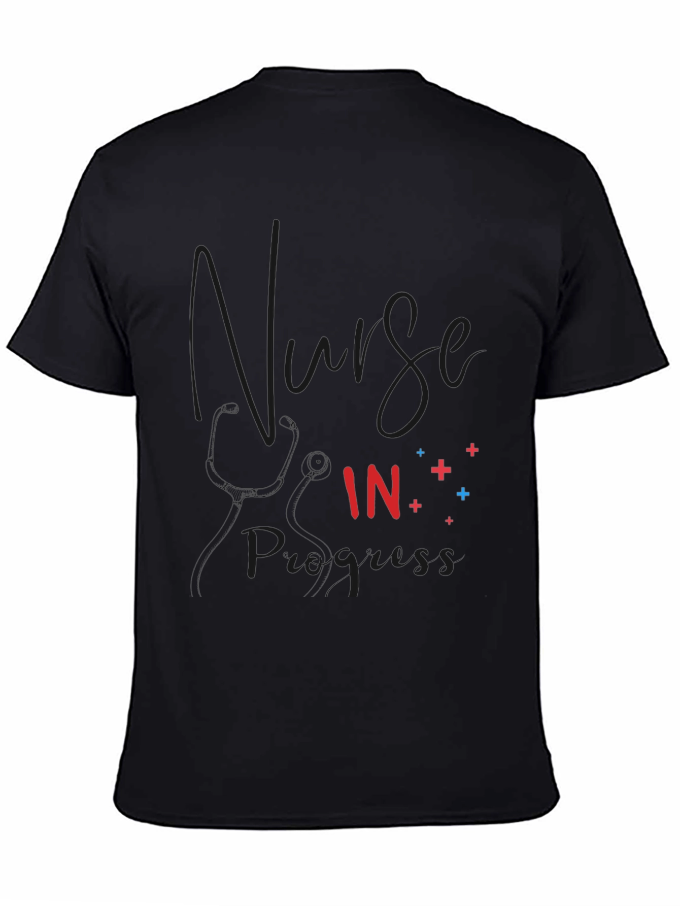 Nurse in Progress Black T-Shirt