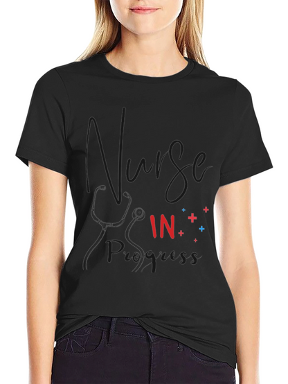 Nurse in Progress Black T-Shirt