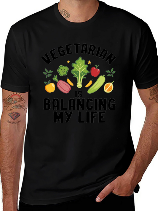 Vegetarian Balancing My Life T-Shirt