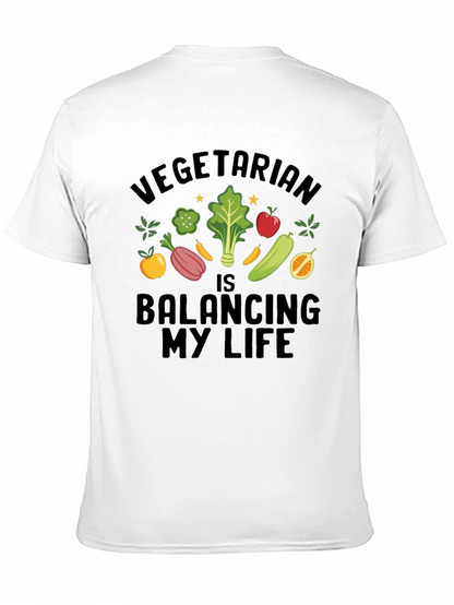 Vegetarian Balancing My Life T-Shirt