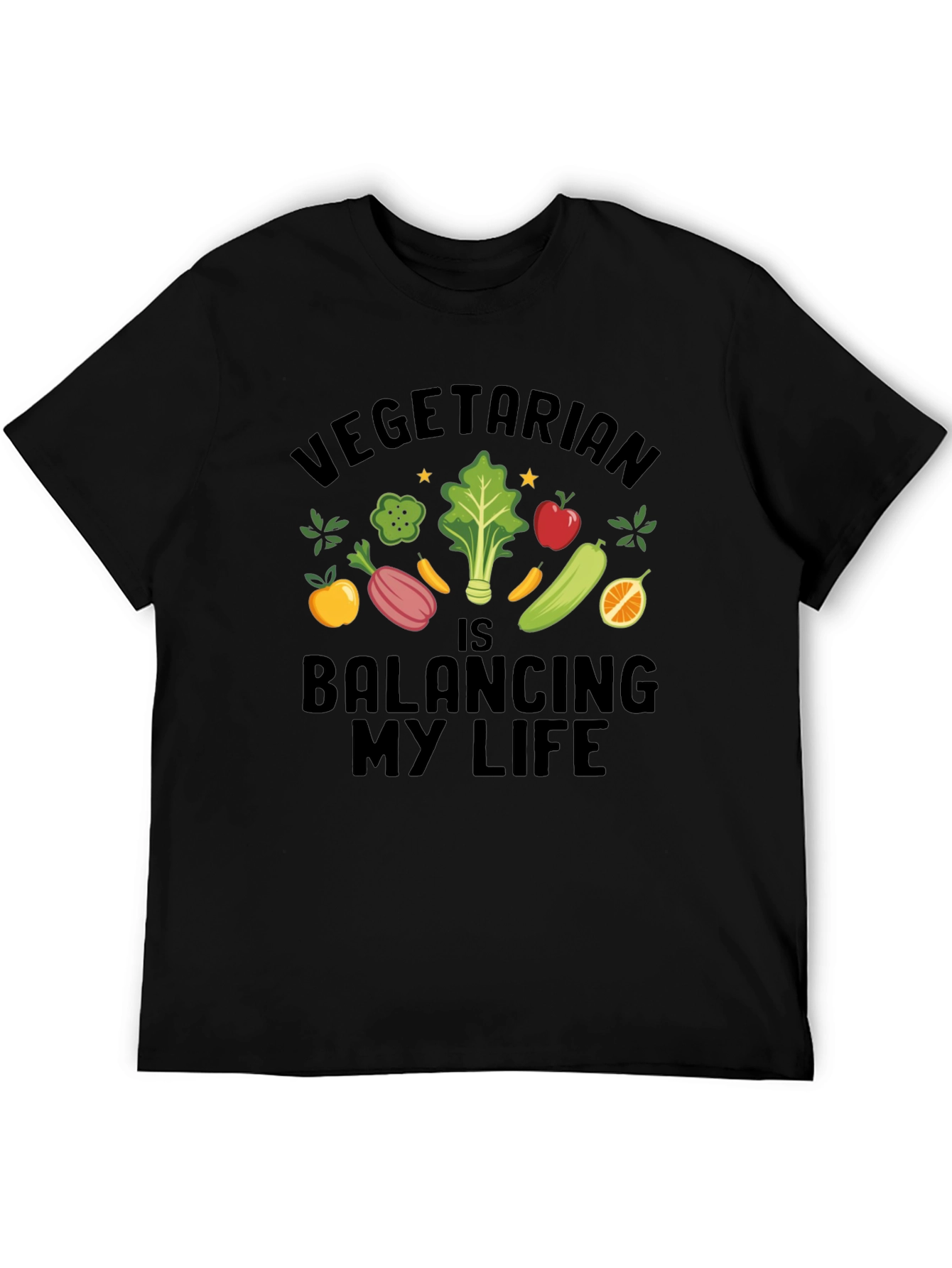 Vegetarian Balancing My Life T-Shirt