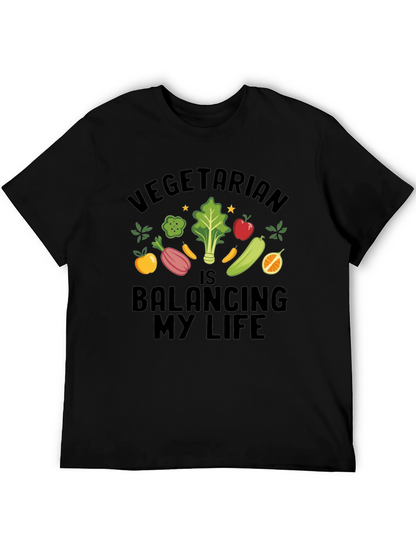 Vegetarian Balancing My Life T-Shirt
