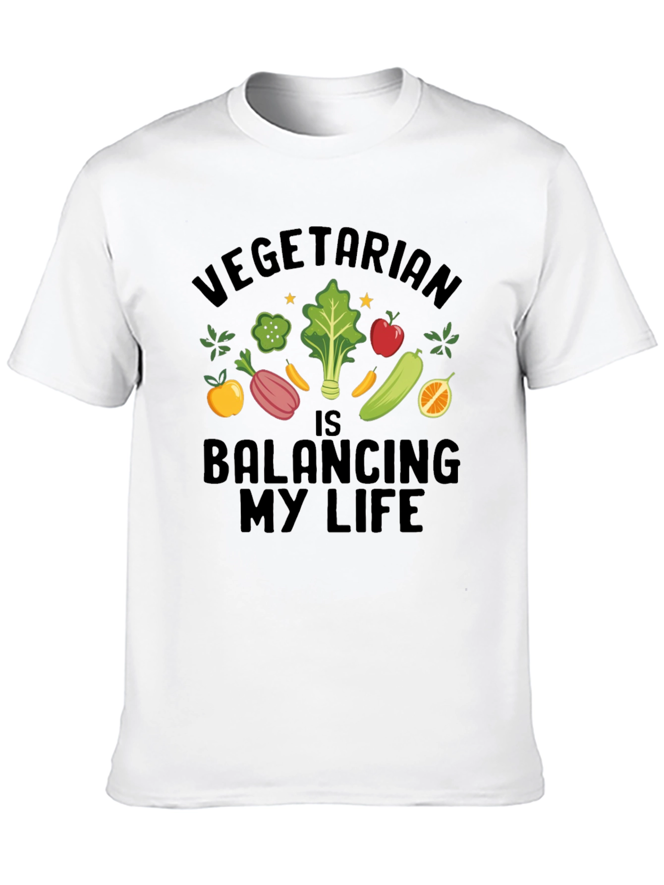 Vegetarian Balancing My Life T-Shirt