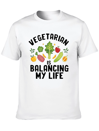 Vegetarian Balancing My Life T-Shirt